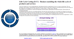 Desktop Screenshot of life-cycle-costing.de